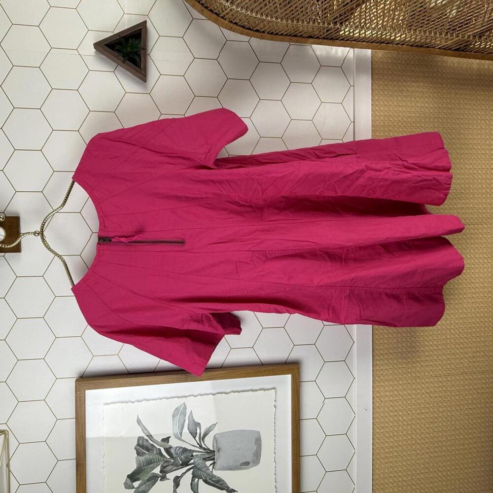 Free People Hot Pink Becca Style Zipper Back Mini Dress - Size - Small - Picture 5 of 8
